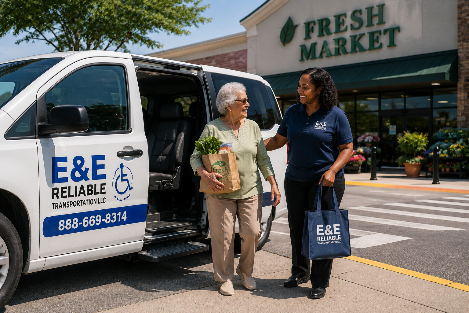 E&E Reliable Transportation shopping and personal errand service